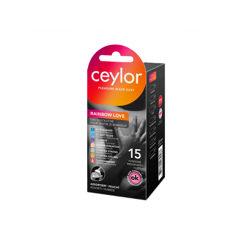CEYLOR Rainbow Love Präservativ 15 Stk
