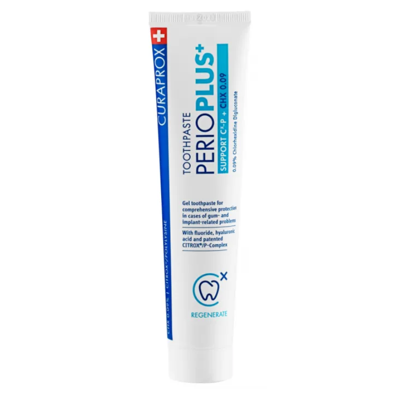 CURAPROX Perio Plus Support CHX 0.09 % Tb 75 ml CURAPROX Perio Plus Support CHX 0.09 % Tb 75 ml
