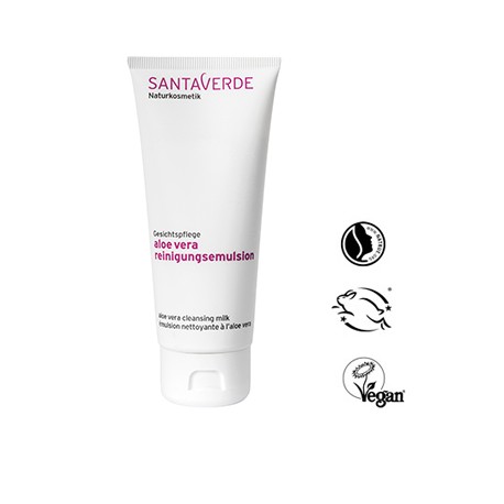 SANTAVERDE ALOE FACE REINIG EMULS UNPARF 100 ml