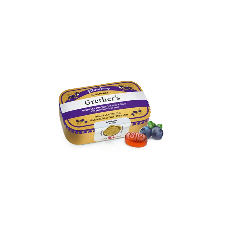 GRETHERS Blueberry Pastillen ohne Zucker 110 g