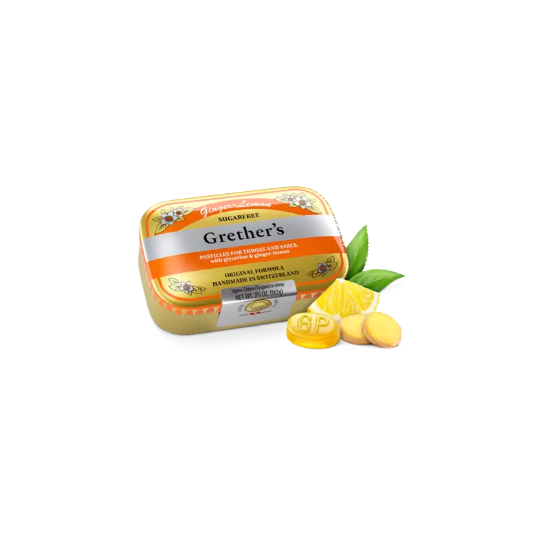 GRETHERS Ginger Lemon Past o Z Ds 110 g