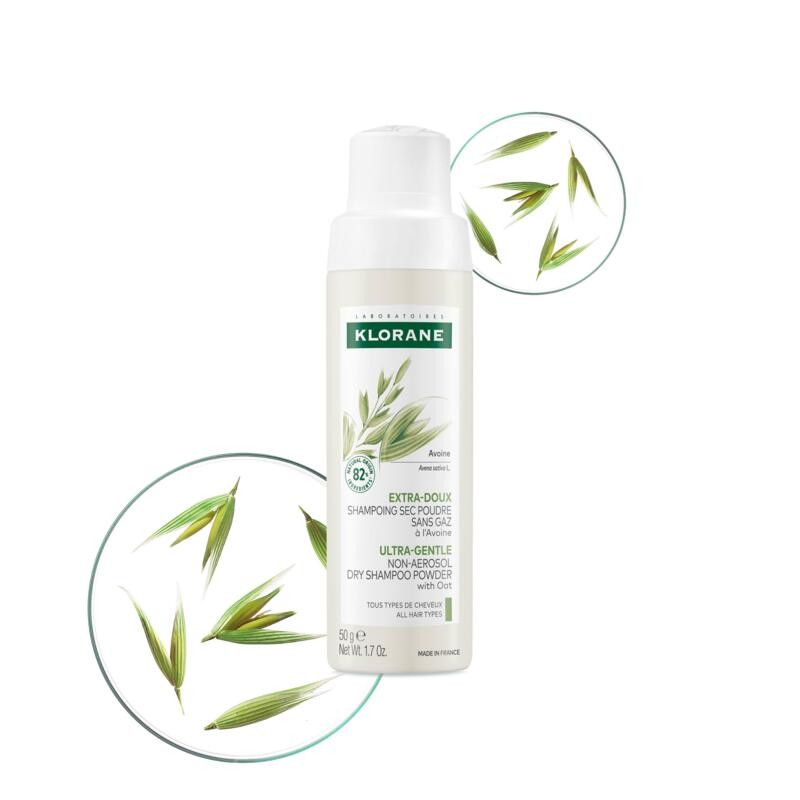 KLORANE Trockenshampoo Hafermilch Puder 50 g