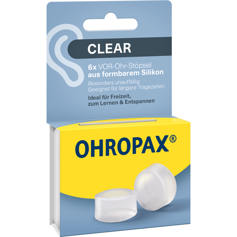 OHROPAX Ohrstöpsel Silicon Clear 6 Stk - Online kaufen - Ohrstöpsel