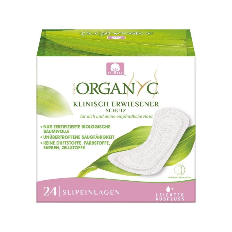 ORGANYC Slipeinlagen gefaltet light flow 24 Stk