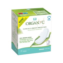 ORGANYC Nachtbinden mit Flügeln 7 Stk