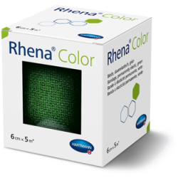 RHENA Color Elastische Binden 6cmx5m grün