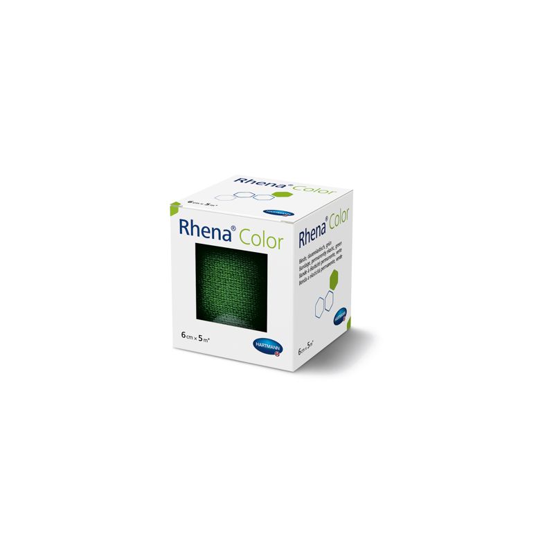 RHENA Color Elastische Binden 6cmx5m grün