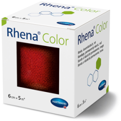 RHENA Color Elastische Binden 6cmx5m rot