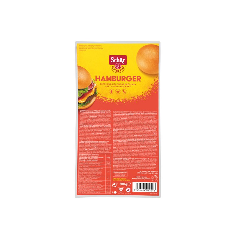 SCHÄR Hamburger glutenfrei 4 x 75 g