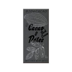 BIOECACAO Dattelschokolade 81 % Dark Cream 90 g