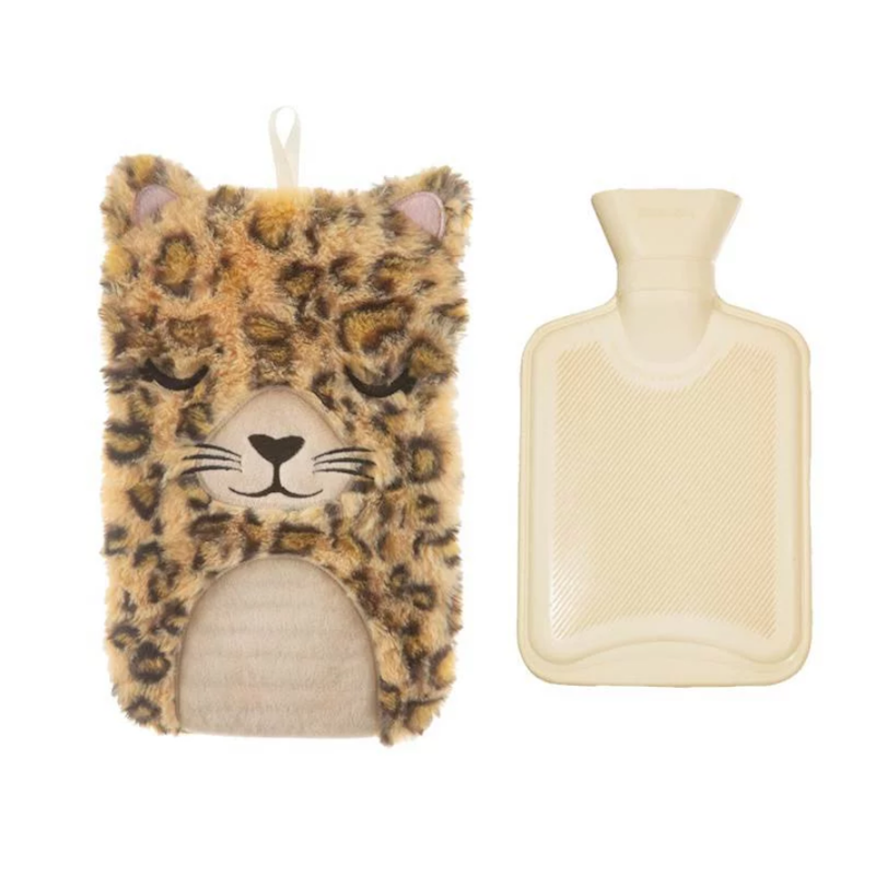 HERBORISTERIA Bettflasche mit Überzug Leopard