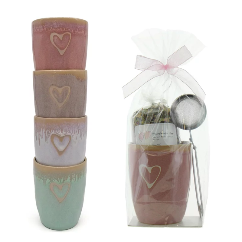 HERBORISTERIA Geschenkset Freundsch Becher Heart HERBORISTERIA Geschenkset Freundsch Becher Heart