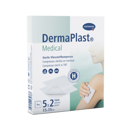 DERMAPLAST Medical Vlieskompresse 5 Stk