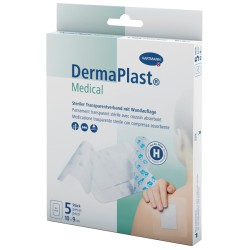 DERMAPLAST Medical Transpverband 10x9cm 5 Stk