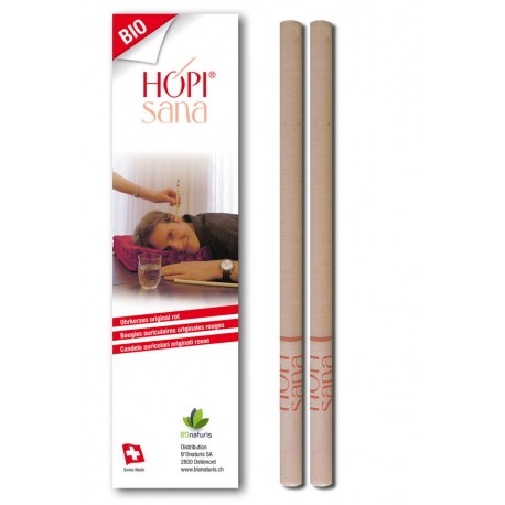 HOPISANA Ohrenkerzen rot 2 Stk