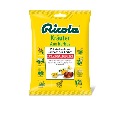 RICOLA Kräuter Bonbons o Zucker Btl 125 g