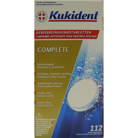 KUKIDENT Reinigung-Tabs Comp frische Minze 112 Stk