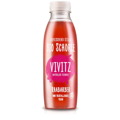 VIVITZ Bio Schorle Rhabarber 6 x 0.5 lt