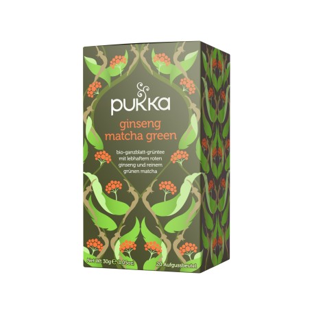 PUKKA Ginseng Matcha Green Tee Bio Btl 20 Stk