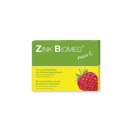 ZINK BIOMED plus C Lutschtabl Himbeer 50 Stk