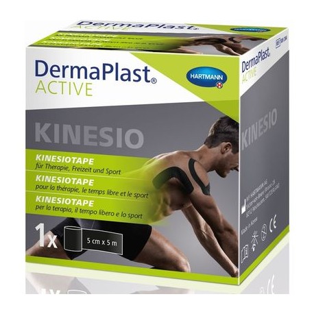 DERMAPLAST ACTIVE Kinesiotape 5cmx5m schwarz