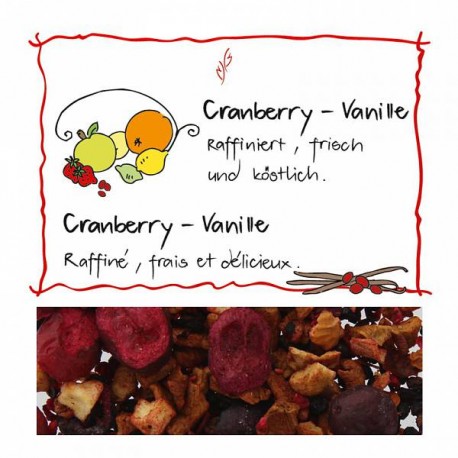 HERBORISTERIA Cranberry-Vanille Früchtetee im Sack