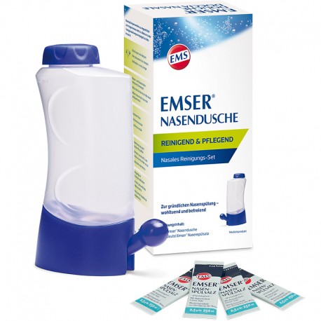 EMSER Nasendusche + 4 Btl Nasenspülsalz