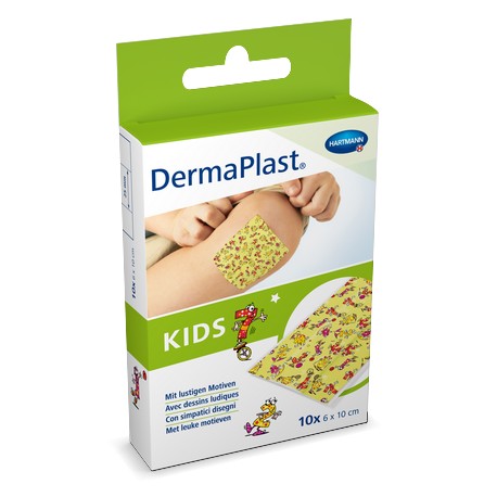 DERMAPLAST KIDS Schnellverb 6cmx10cm Plast 10 Stk