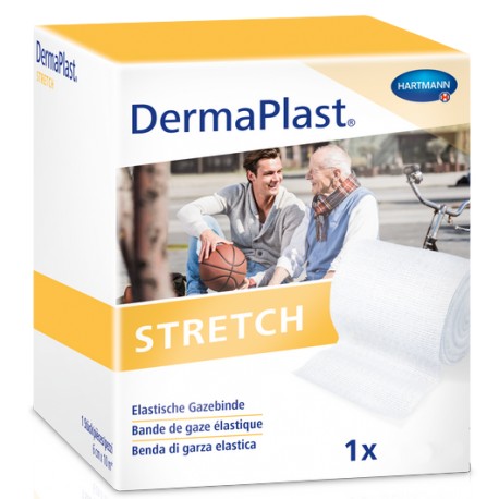 DERMAPLAST STRETCH Gazebinde weiss 4cmx10m