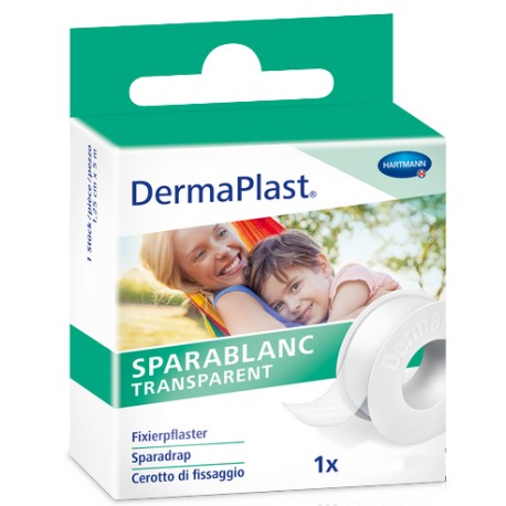 DERMAPLAST Sparablanc Transparent 2.5cmx5m weiss