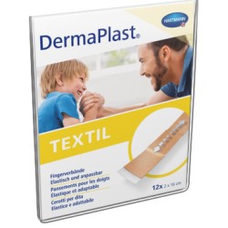 DERMAPLAST TEXTIL Fingerverband 2cmx16cm hf 12 Stk