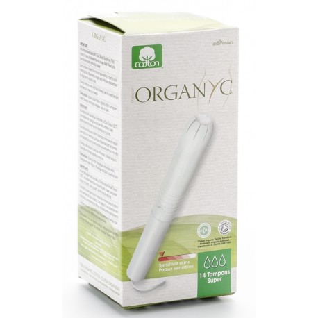 ORGANYC Tampons Super mit Applikator 14 Stk