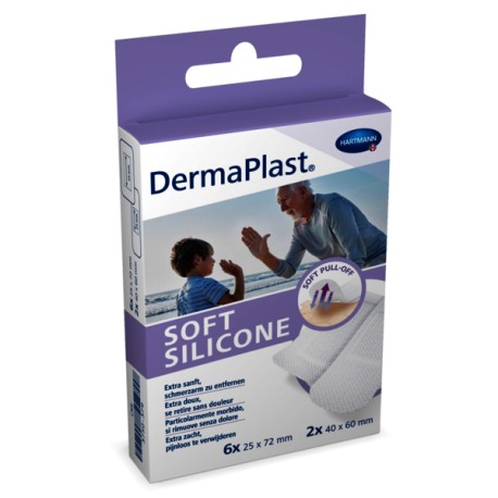 DERMAPLAST Soft Silicone Strips 8 Stk