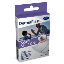 DERMAPLAST Soft Silicone 6x10cm 5 Stk