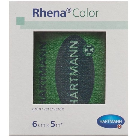 RHENA Color Elastische Binden 6cmx5m grün