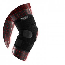 BILASTO Uno Kniebandage S-XL Spiralstützen Velcro
