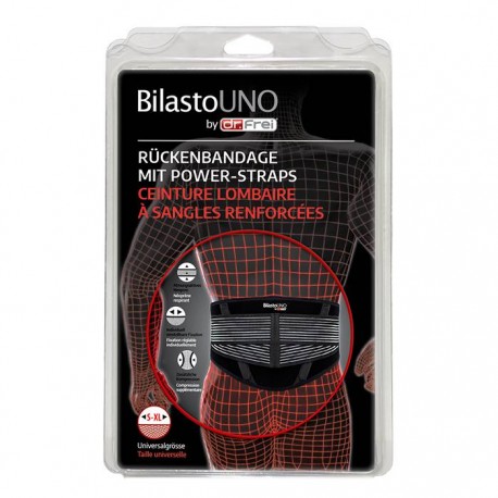 BILASTO Uno Rückenbandage S-XL mit Power Straps