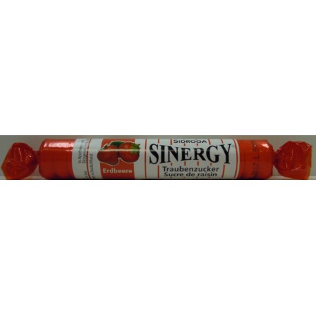 SINERGY Traubenzucker Erdbeere Rolle 40 g