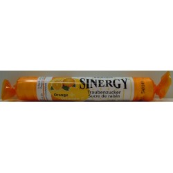 SINERGY Traubenzucker Orange Vitamin C Rolle 40 g