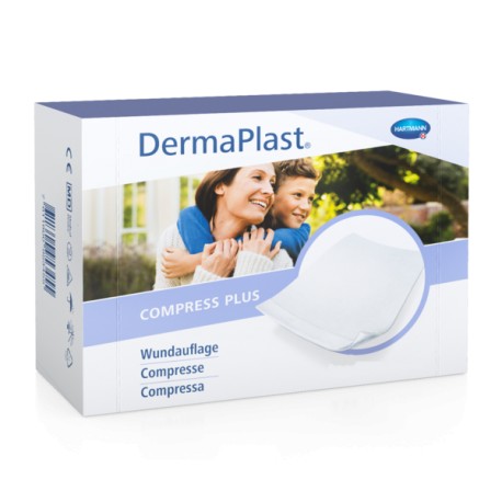 DERMAPLAST Compress Plus 7.5x10cm 25 Stk