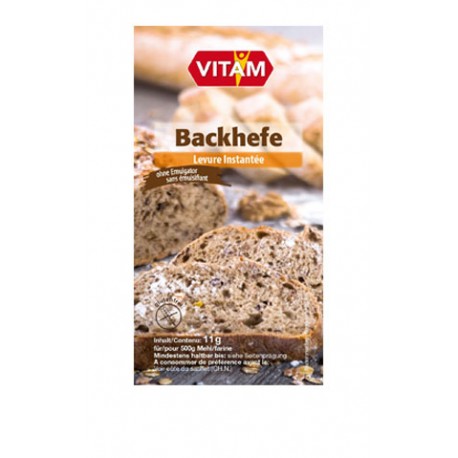 VITAM Back Hefe instant ohne Emulgator 11 g