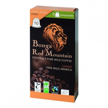 ORIG FOOD Bonga Red Mountain Kaps Lungo 10 Stk