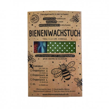 RAPNIKA Bienenwachstuch Starter Set S/M/L