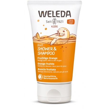 WELEDA KIDS 2in1 Shower&Shampoo Frucht Oran 150 ml WELEDA KIDS 2in1 Shower&Shampoo Frucht Oran 150 ml