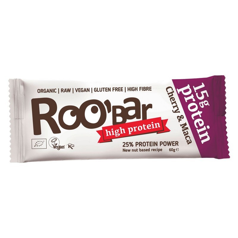 ROOBAR Protein-Riegel Cherry&Maca 60 g