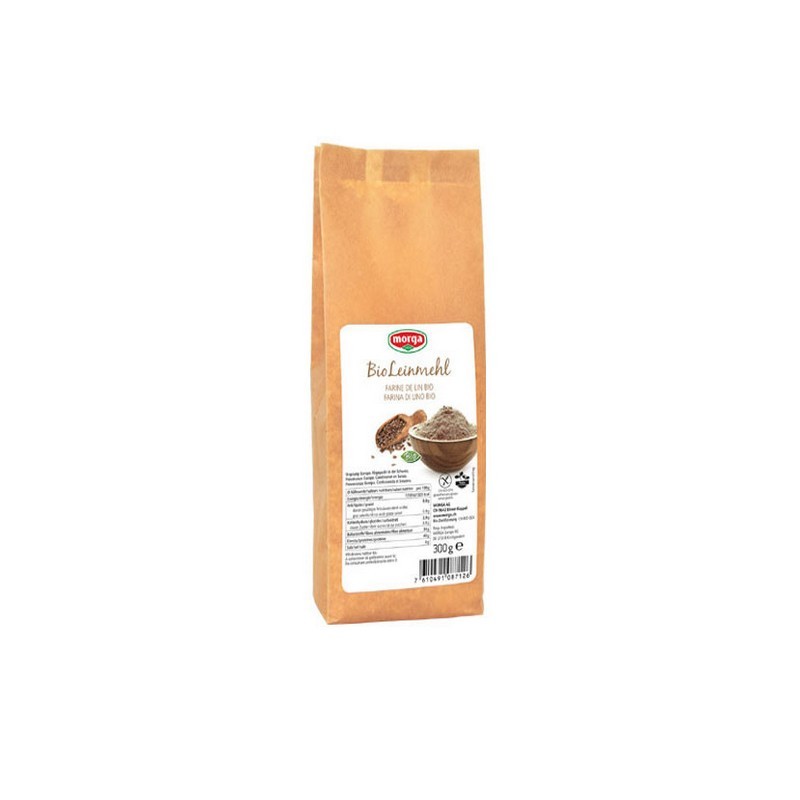 MORGA Leinmehl Bio glutenfrei Btl 300 g