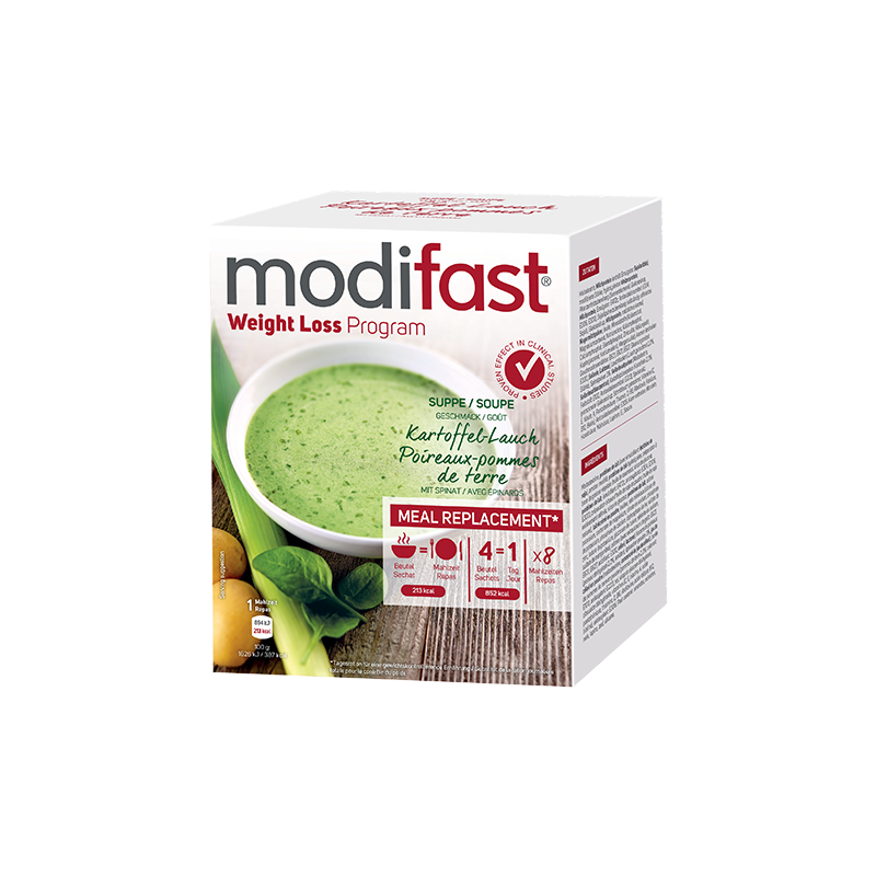 MODIFAST Suppe Kartoffel-Lauch 8 x 55 g - Online kaufen - Gewichtsk...