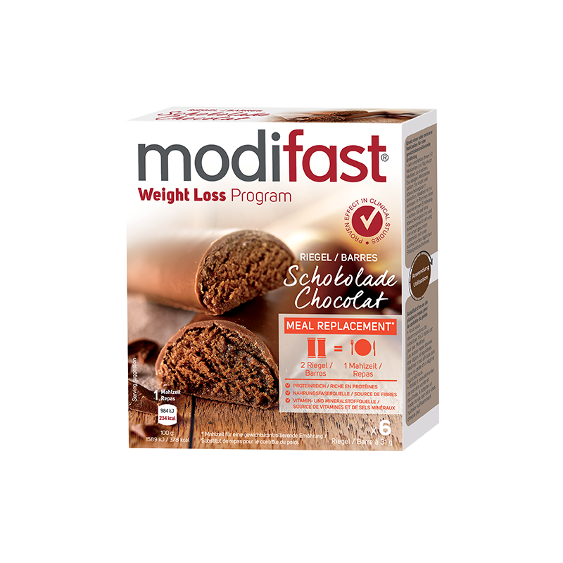 MODIFAST Riegel Schokolade 6 x 31 g - Online kaufen - Gewichtskontr...