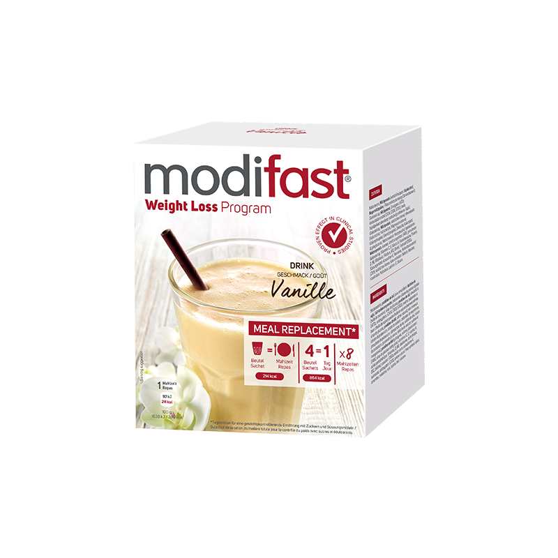 MODIFAST Drink Vanille 8 x 55 g - Online kaufen - Gewichtskontrolle