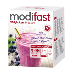 MODIFAST Drink Yoghurt Heidelbeere 8 x 55 g - Online kaufen - Gewic...